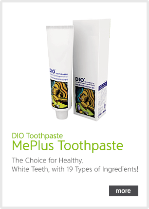 DIO MIPLUS Toothpaste : The Choice for Healthy, White Teeth, with 19 Types of Ingredients!! click here